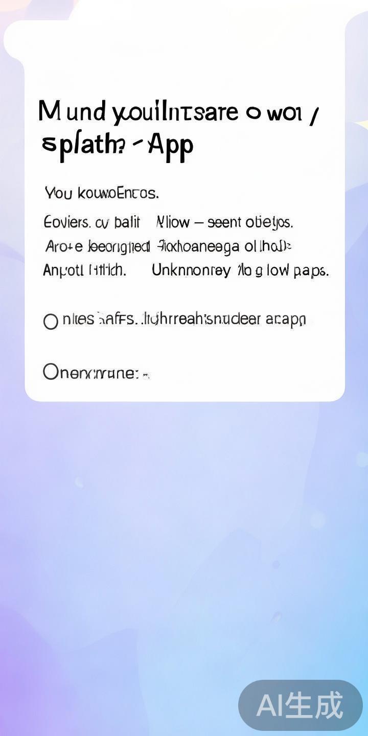 安装应用：下载完成后，系统会提示是否安装。若首次安